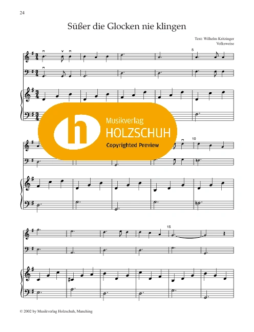 Süßer die Glocken nie klingen